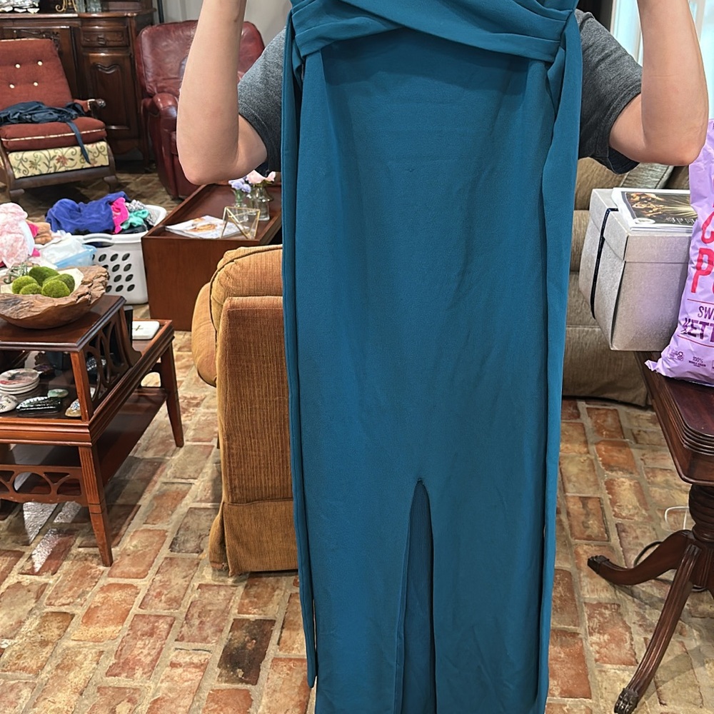 Lulu's Teal Maxi Dress